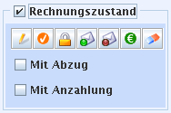 Suche nach Rechnungszustand