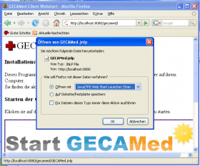 Herunterladen des GECAMed Clients