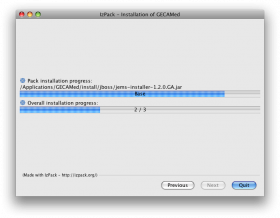 Kopieren der Anwendungsdateien auf die Festplatte