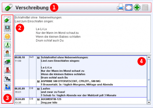 Verschreibung erstellen