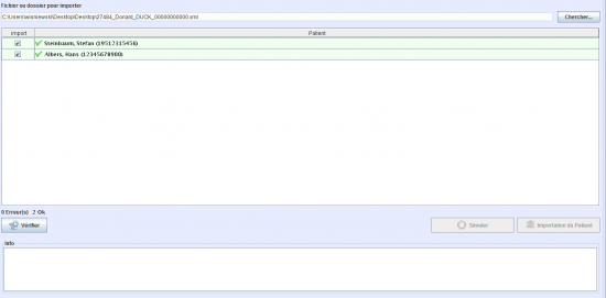 Erfolgreicher Import