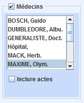 Rechercher par médecin