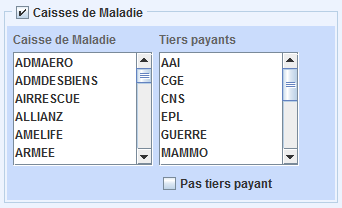 Rechercher par Caisse de maladie