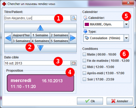 Chercher un nouveau rendez-vous