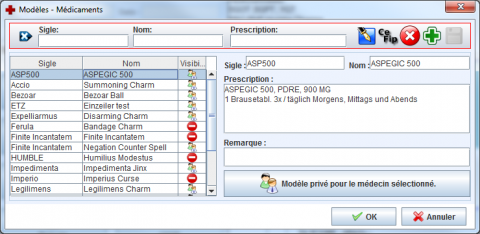 Modèles d'ordonnance