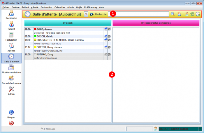 Module salle d'attente